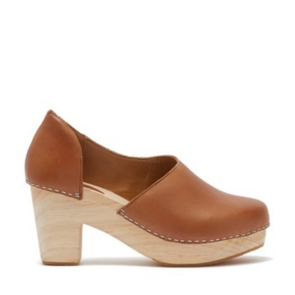 Free People Monroe Brown Taupe Clog 6.5 37